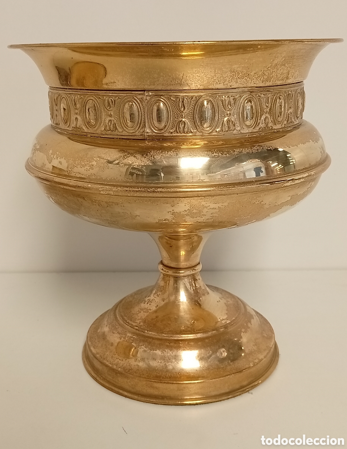 Antig&uuml;edades: .MACETEROS DE LATON VINTAGES PARA DECORACION - Foto 5