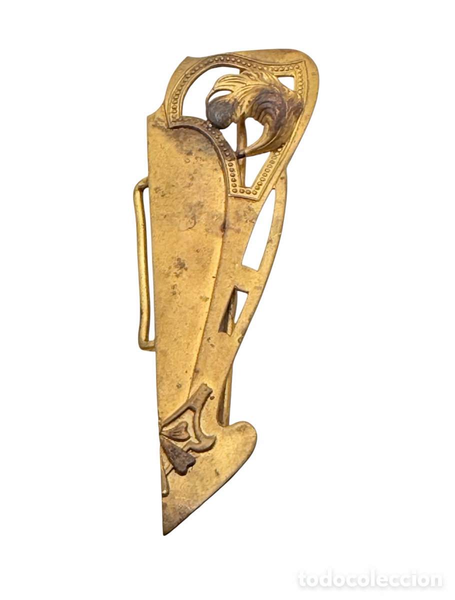Antiquit&auml;ten: Adorno Ba&ntilde;ado en Oro Art Nouveau