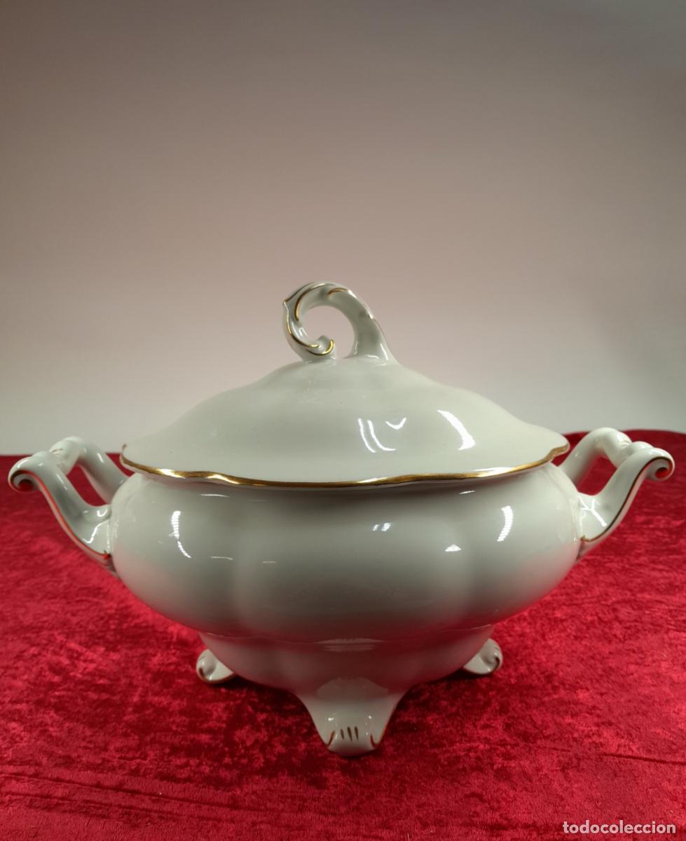 Antiquit&auml;ten: SOPERA DE PORCELANA HOLANDESA. MEDIADOS S. XX.