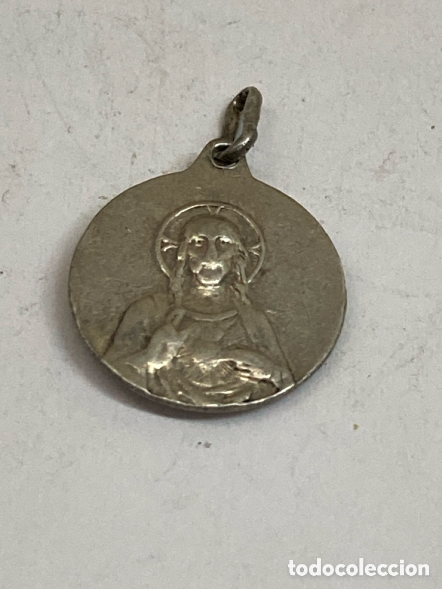 Antig&uuml;edades: Medalla de plata religiosa C626 - Foto 2