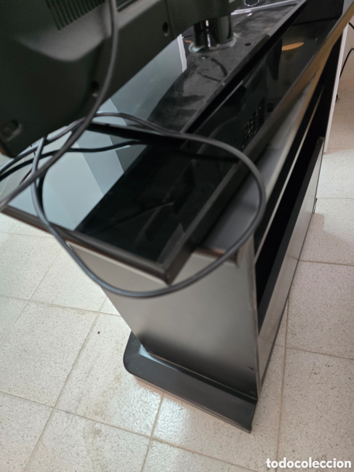 Antig&uuml;edades: Mesa TV cristal giratoria - Foto 4