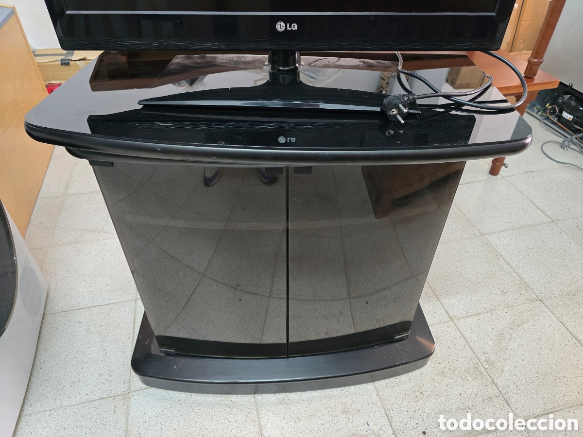 Antig&uuml;edades: Mesa TV cristal giratoria - Foto 1