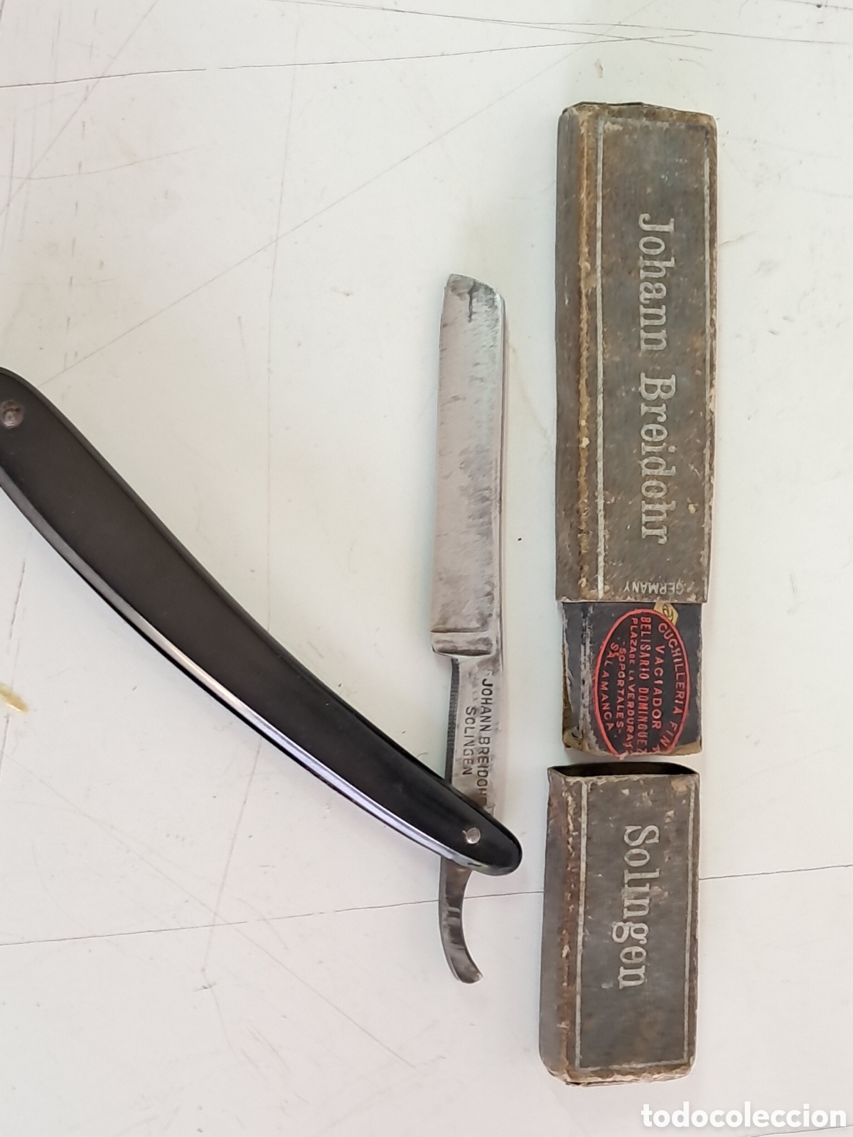 Antig&uuml;edades: Navaja de afeitar Solingen - Foto 2