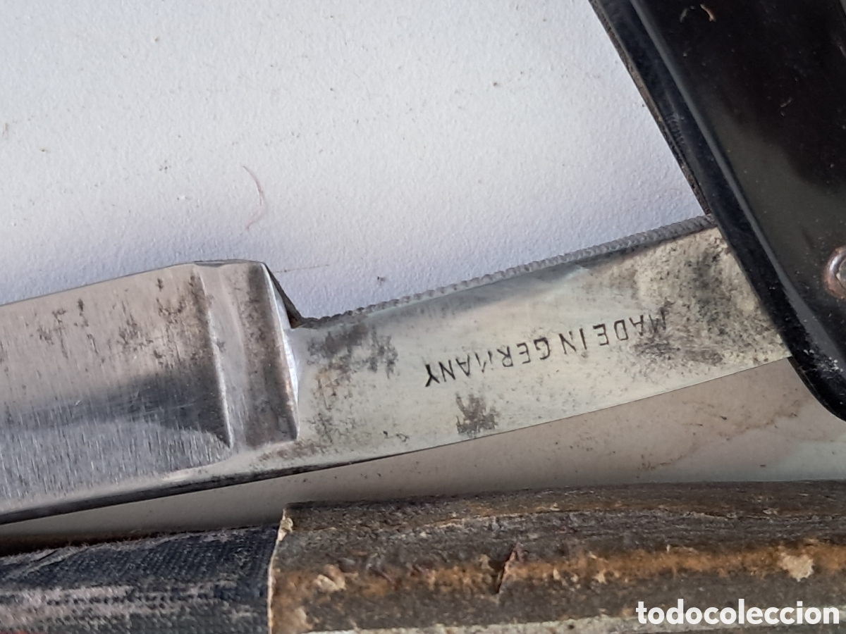 Antig&uuml;edades: Navaja de afeitar Solingen - Foto 4