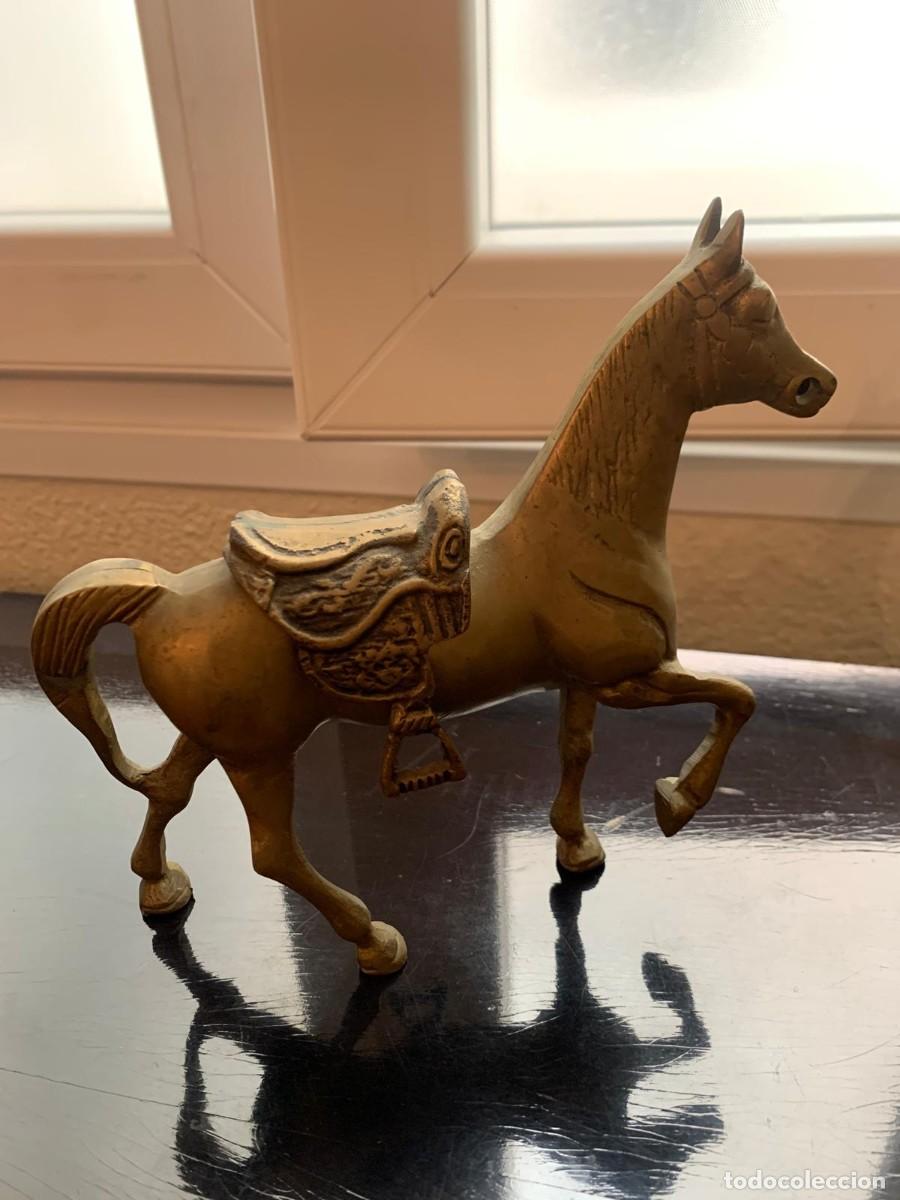 Antig&uuml;edades: Figura caballo lat&oacute;n/bronce - Foto 1