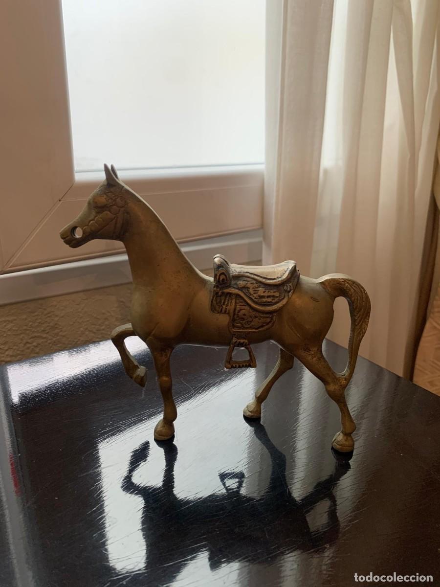 Antig&uuml;edades: Figura caballo lat&oacute;n/bronce - Foto 2
