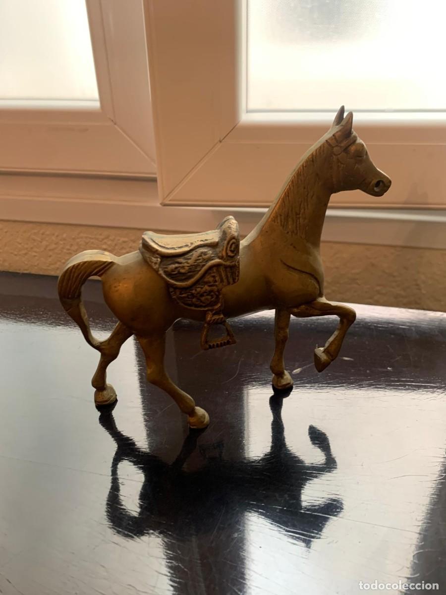 Antig&uuml;edades: Figura caballo lat&oacute;n/bronce - Foto 3