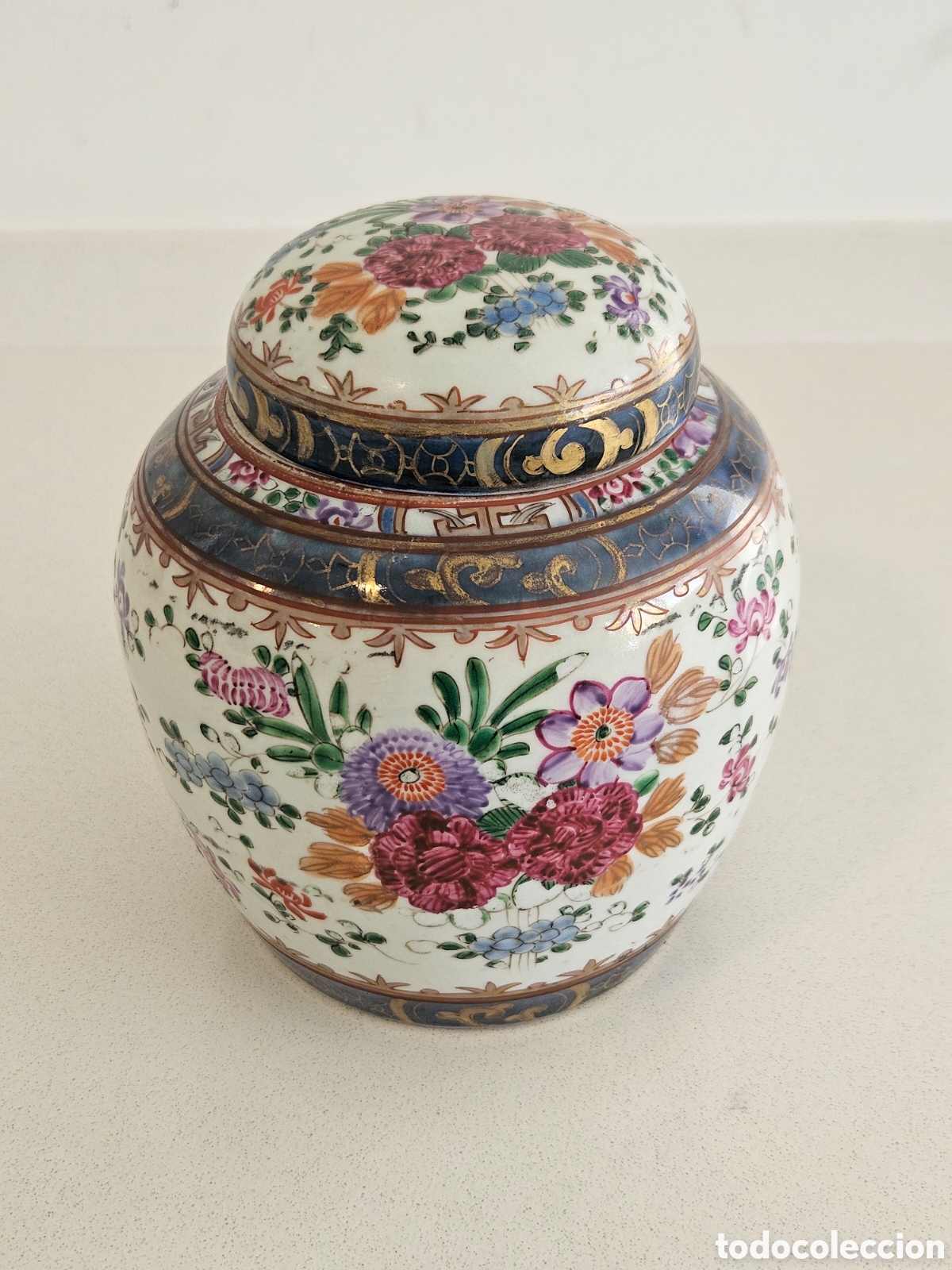 Antig&uuml;edades: Antigo Pote de Gengibre em Porcelana Chinesa - Final da Dinastia Qing (c. 1900)