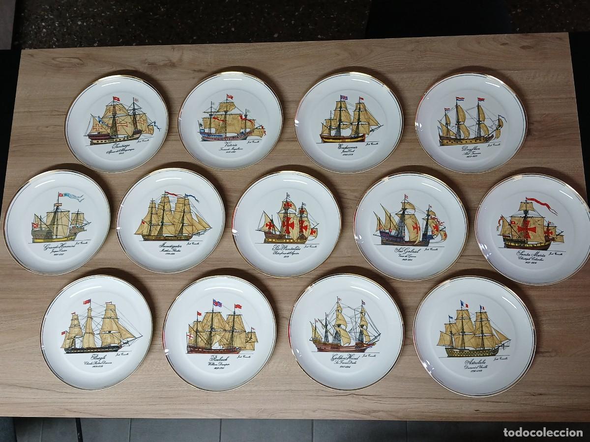 Antig&uuml;edades: Colecci&oacute;n completa de 13 platos Bidasoa &rdquo;Los Nav&iacute;os de las Grandes Exploraciones&rdquo; &ndash; Jordi Corbella