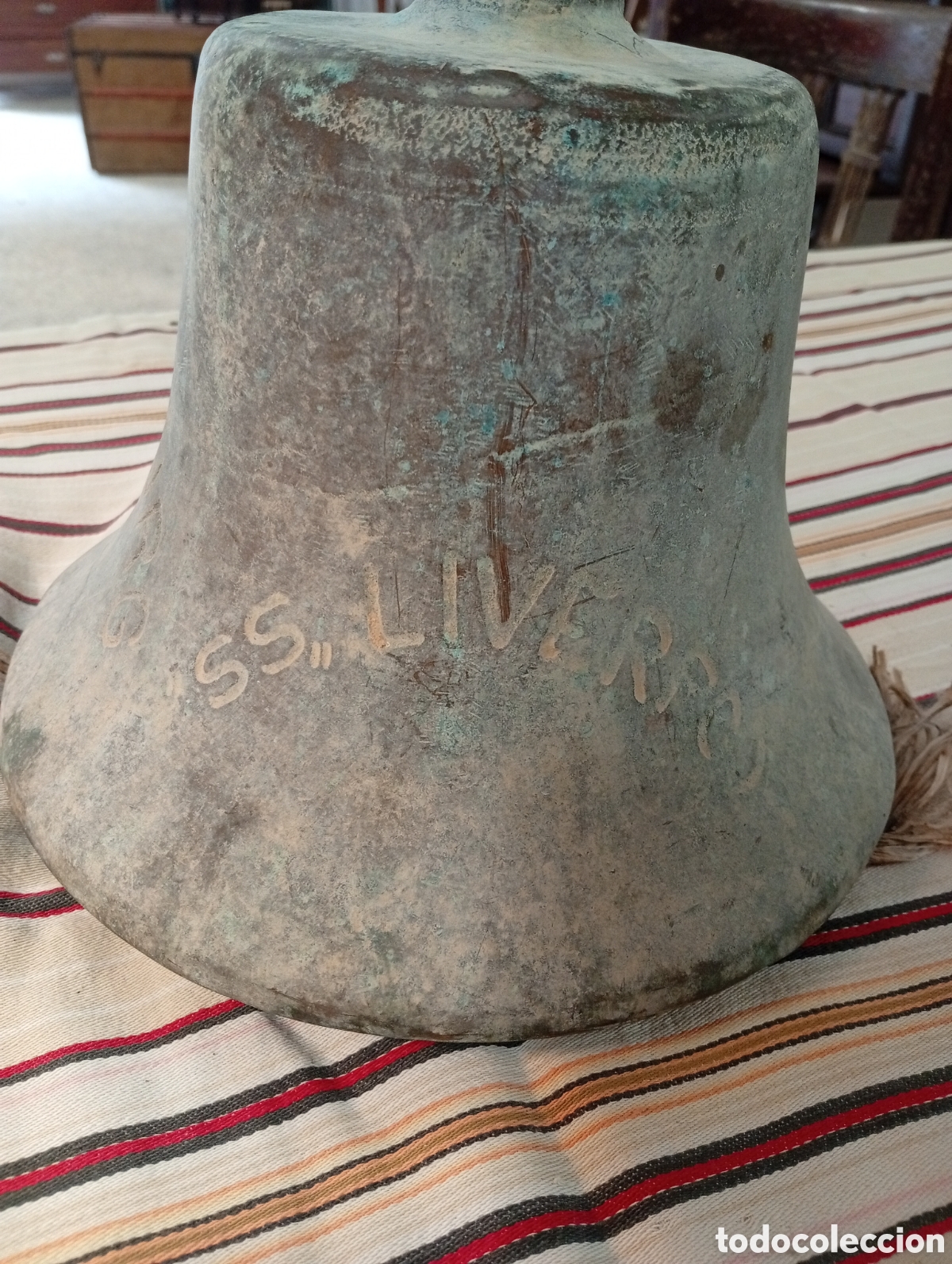 Antiquit&auml;ten: Campana de barco ss hamburg