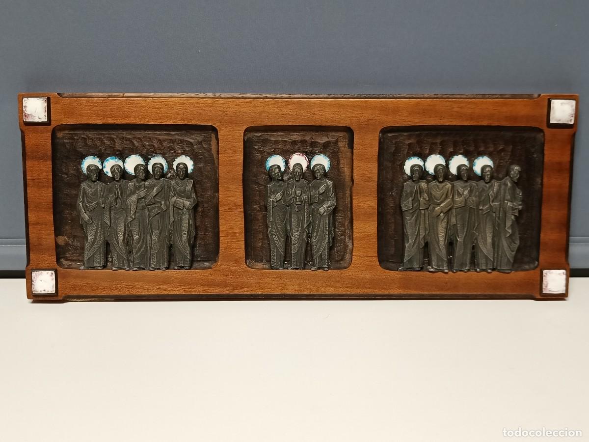 Antig&uuml;edades: Relieve &Uacute;ltima Cena - Taller Modest Botey - Esmalte al Fuego y Metal