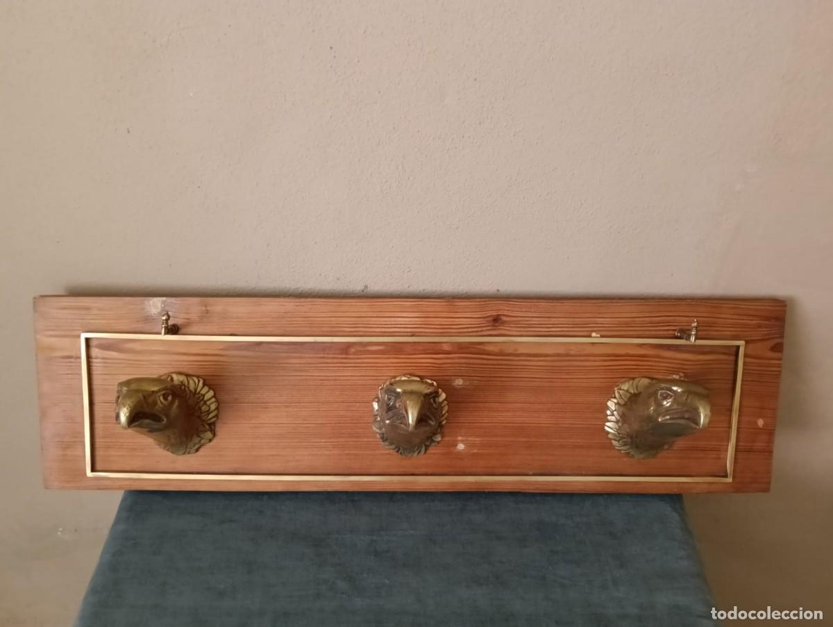 Antig&uuml;edades: PERCHERO DE BRONCE - DECORACION VINTAGE - Foto 1