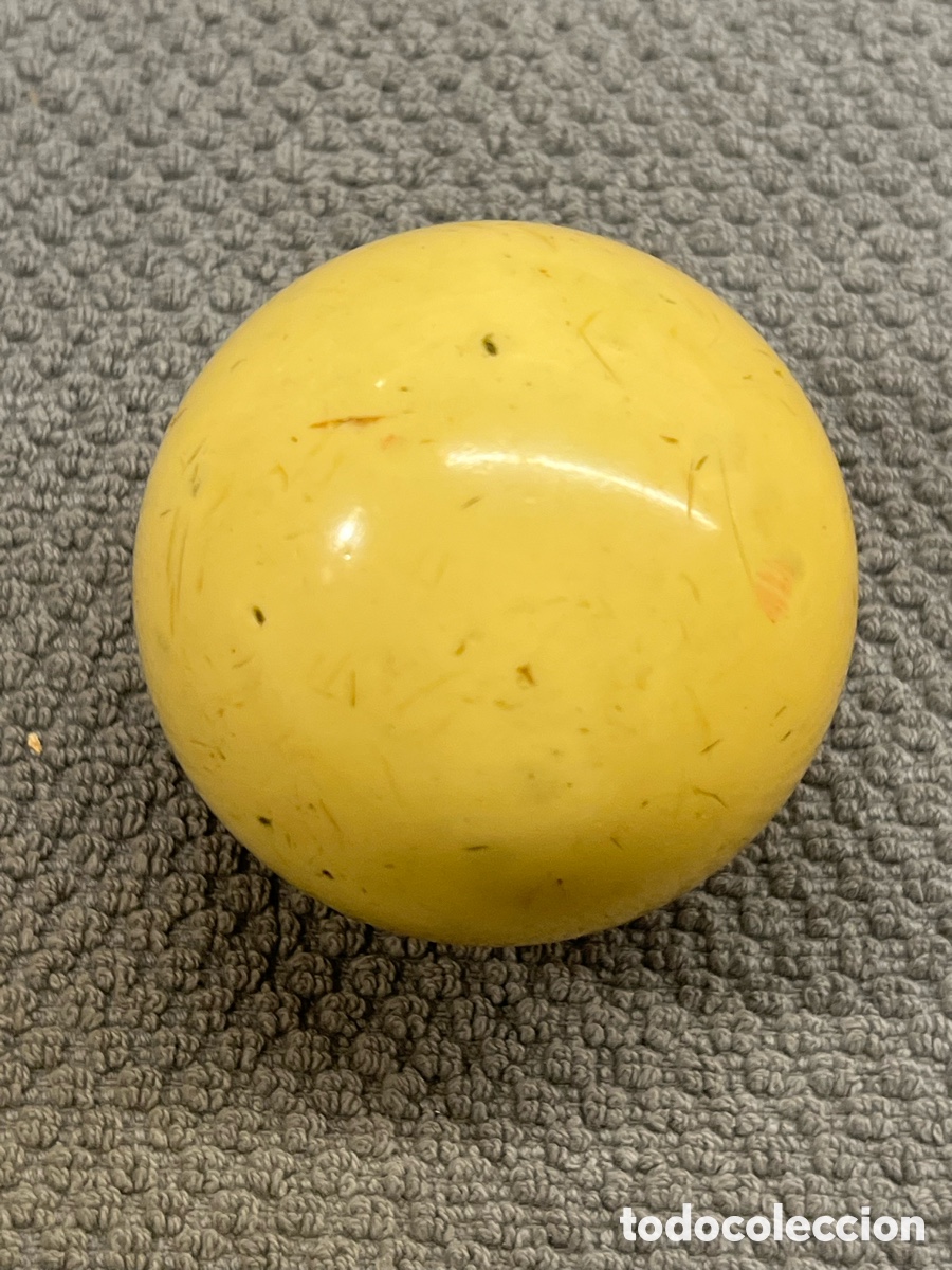 Antiques: BOLA DE BILLAR Antigua.. 6 cm., di&aacute;metro.. M&aacute;rmol fr&iacute;o.. ? Marfil ? Ver fotograf&iacute;as..