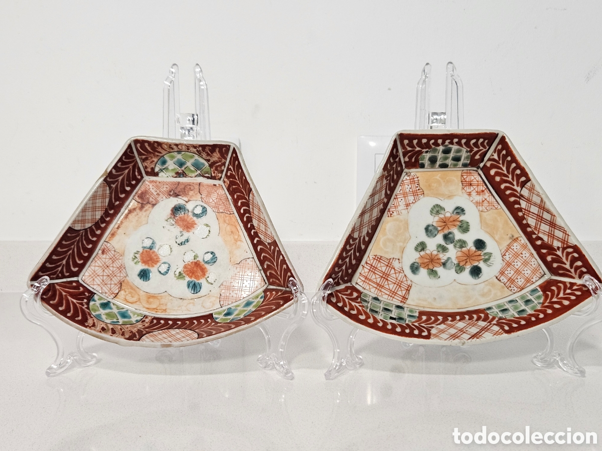 Antig&uuml;edades: Par de Covilhetes Antigos em Porcelana Japonesa &ndash; Era Meiji - Taisho
