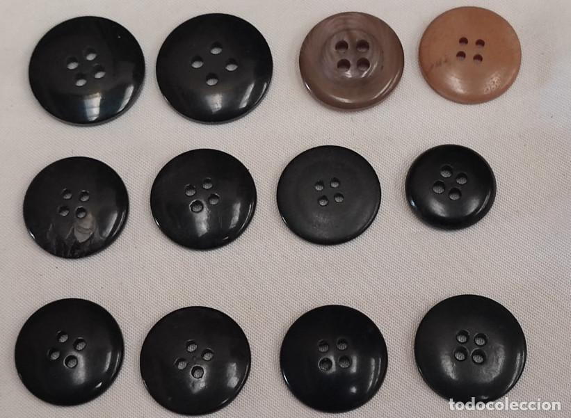 Antig&uuml;edades: JUEGO DE 12 BOTONES ANTIGUOS - Foto 5
