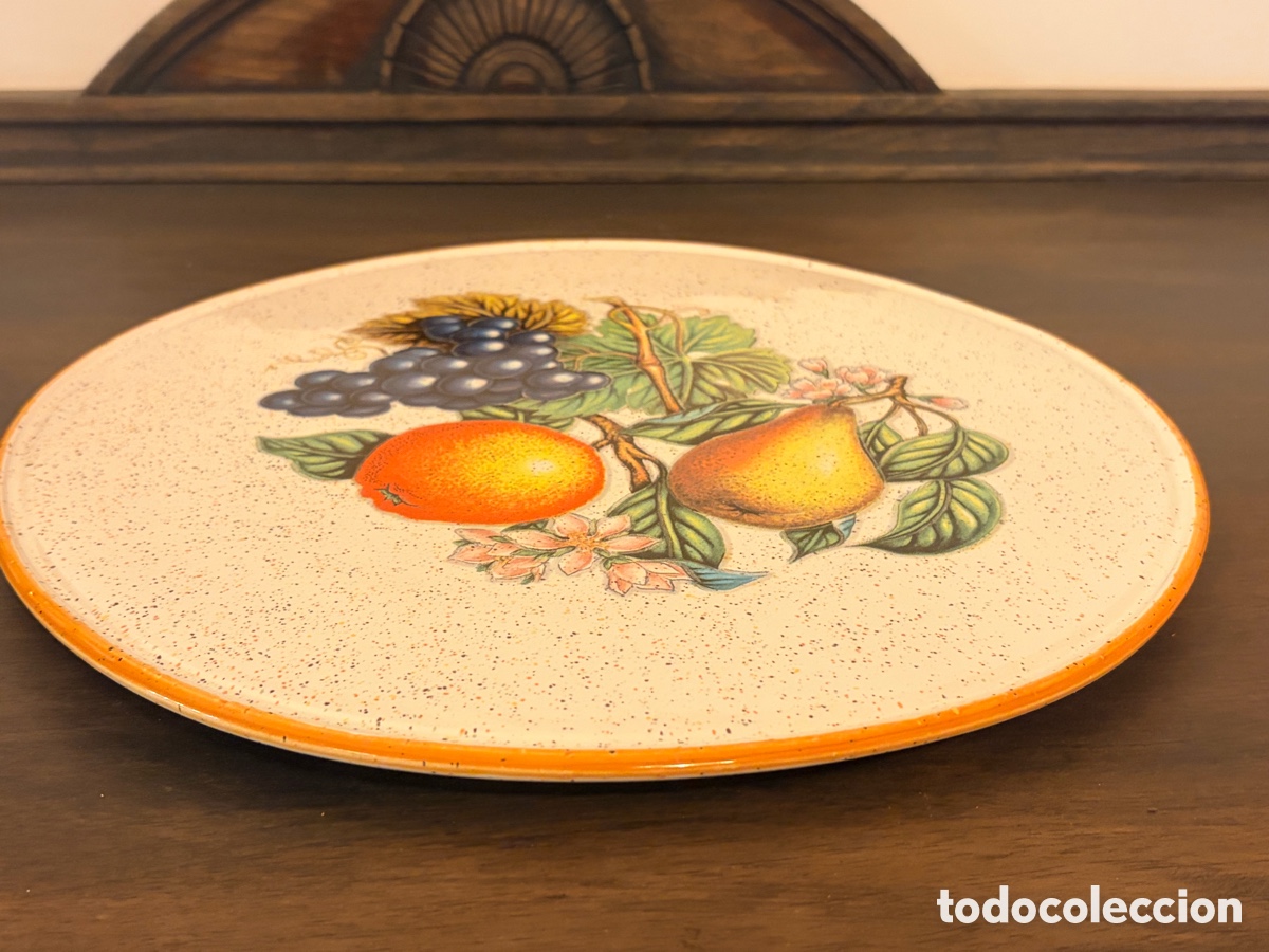 Antig&uuml;edades: Antiguo plato decorativo de cer&aacute;mica