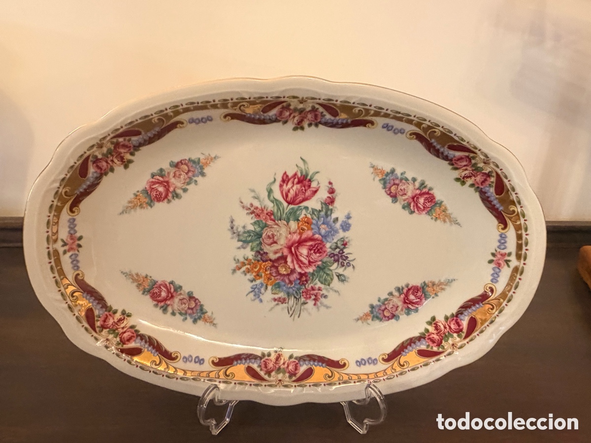 Antig&uuml;edades: Antigua fuente de porcelana Limoges