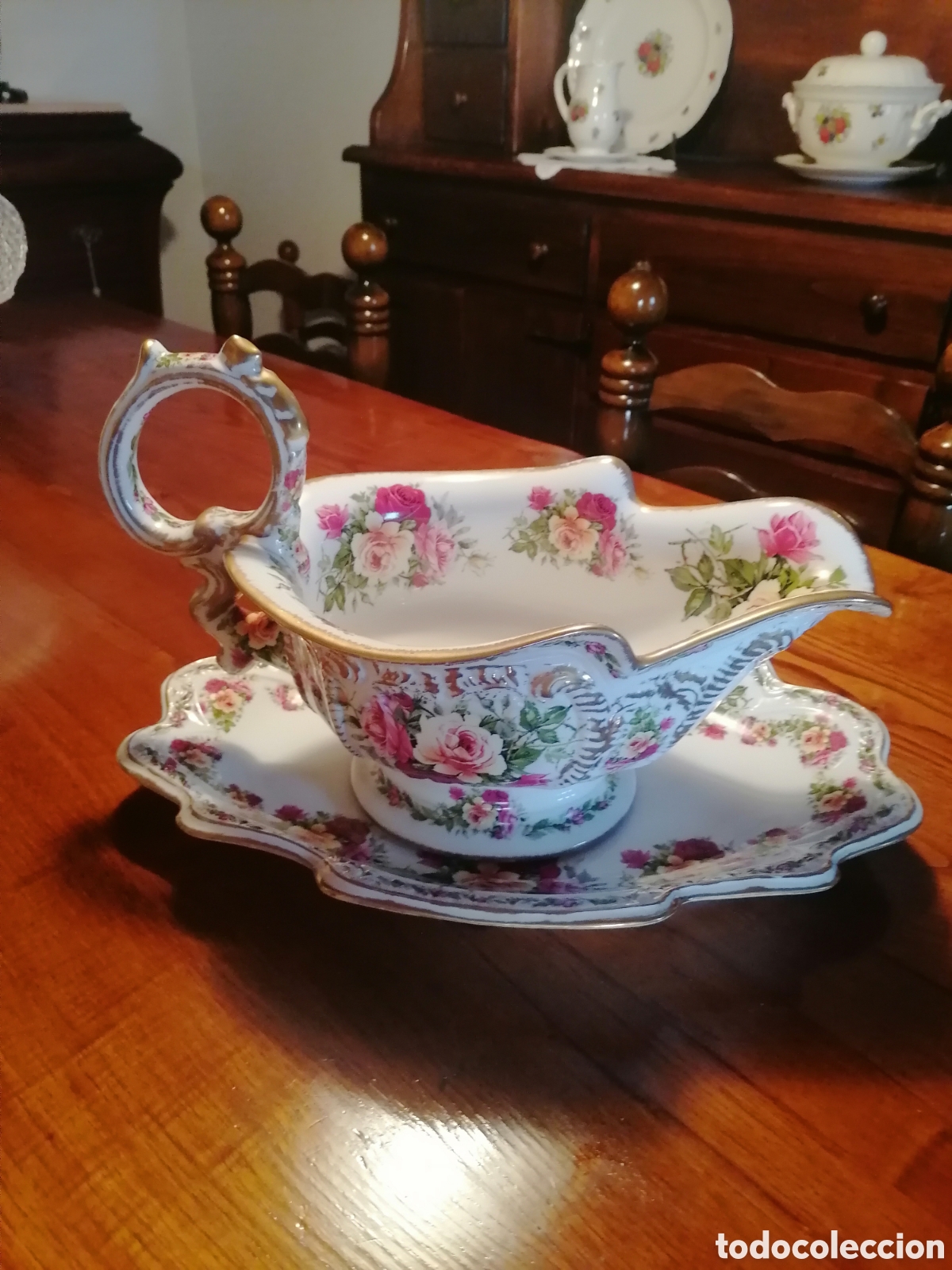 Antig&uuml;edades: Espectacular Sopera Porcelana VP (Vila y Pascuas) &ndash; 45 cm