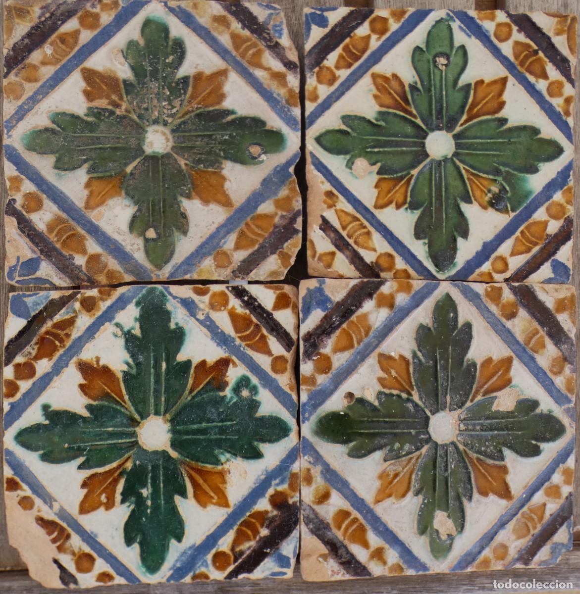 Antig&uuml;edades: Azulejo, Azulejos Espa&ntilde;ol Sevilla siglo 16