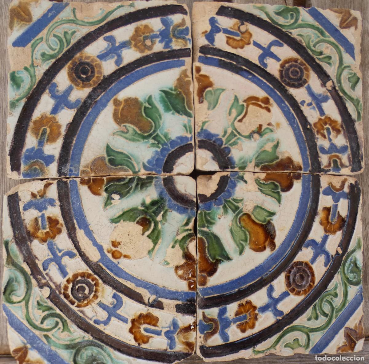 Antig&uuml;edades: Azulejo, Azulejos Espa&ntilde;ol Sevilla siglo 16