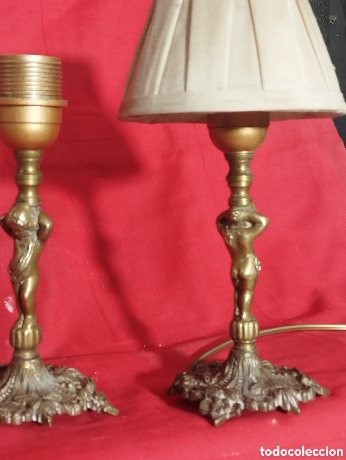Antig&uuml;edades: Pareja de lamparas de noche - Foto 2