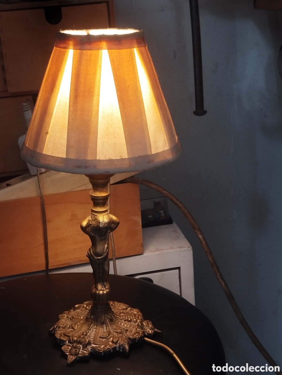 Antig&uuml;edades: Pareja de lamparas de noche - Foto 8