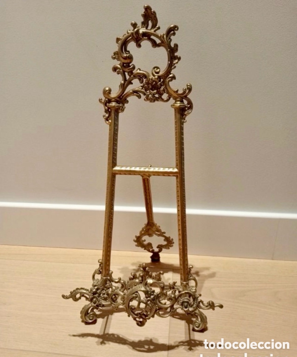 Antig&uuml;edades: ATRIL DE BRONCE ESTILO LUIS XV , SIGLO XIX
