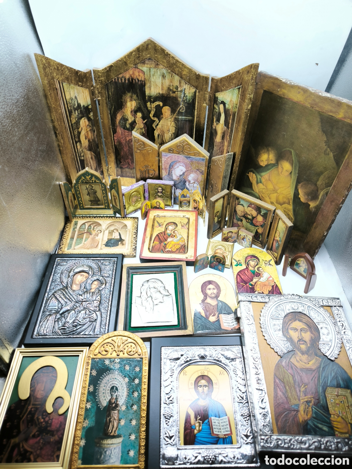 Oggetti Antichi: 23 Tr&iacute;pticos, tablas y cuadros religiosos