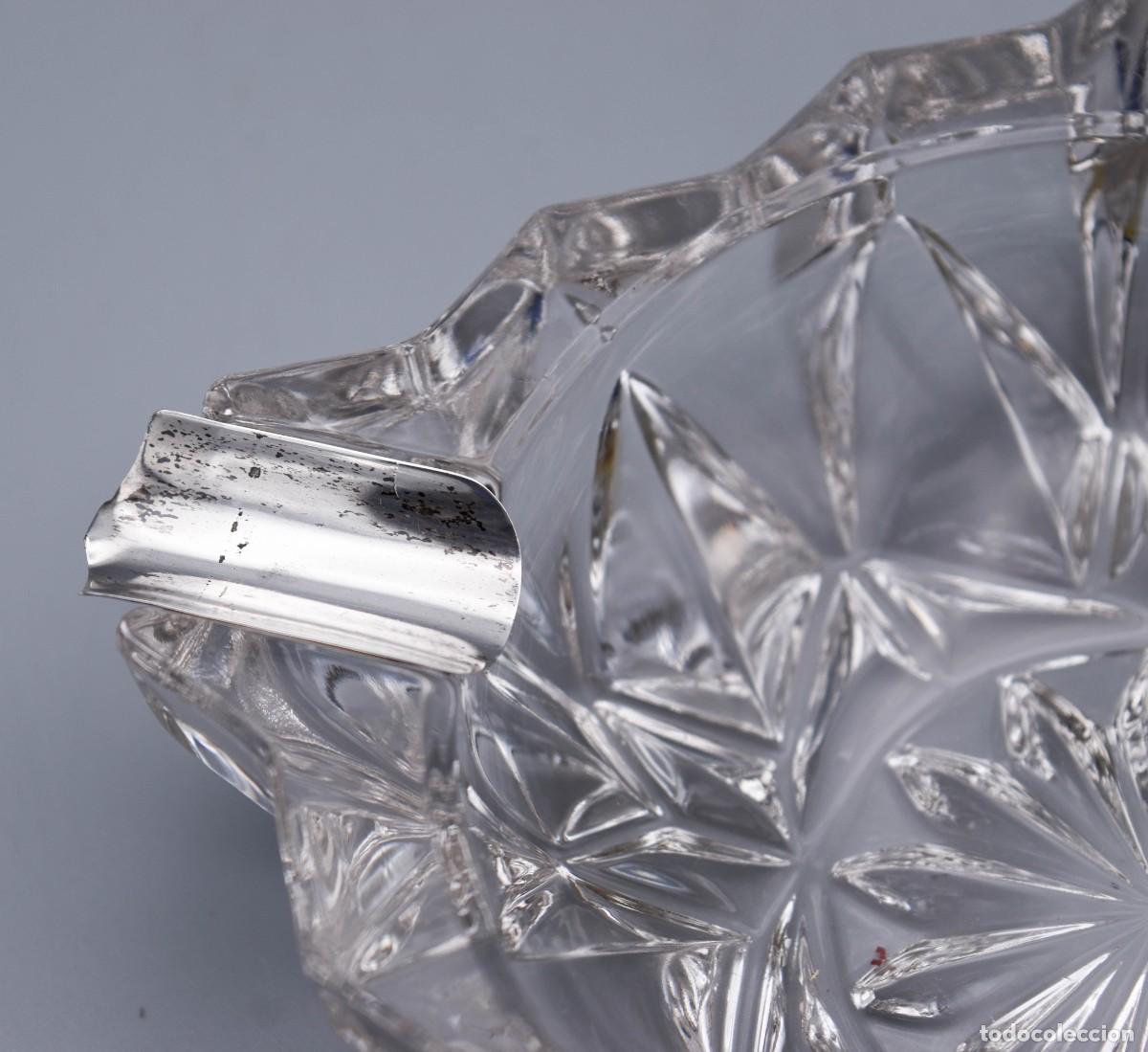 Antig&uuml;edades: Cenicero de plata y cristal - Foto 3