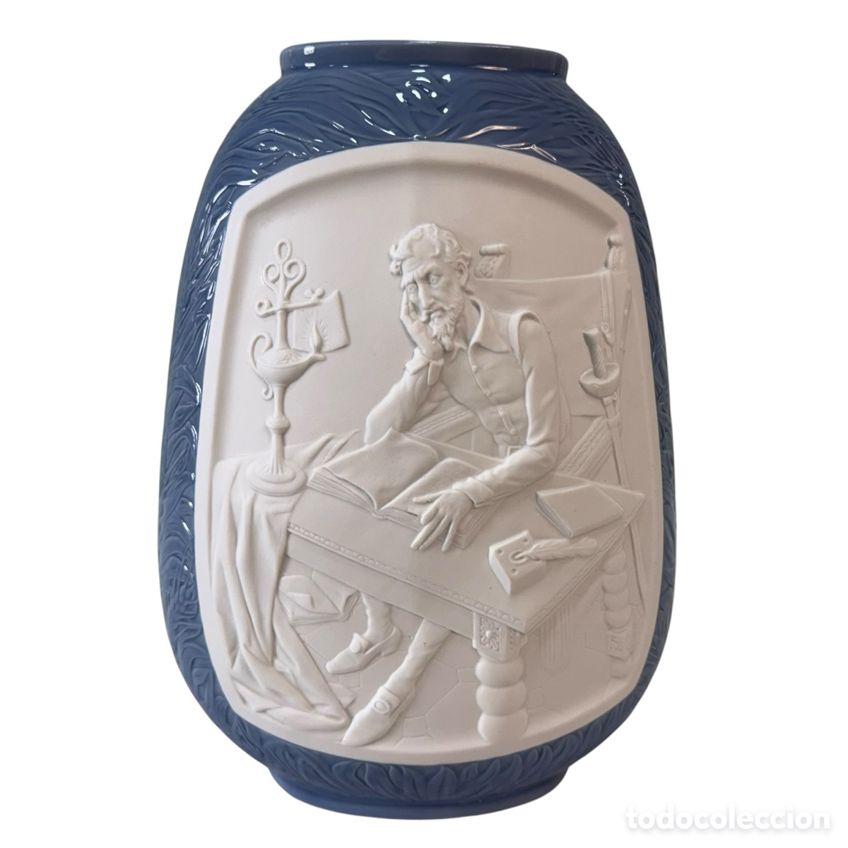 Antig&uuml;edades: LLADR&Oacute;. Jarr&oacute;n Oval Don Quijote de porcelana Lladr&oacute;