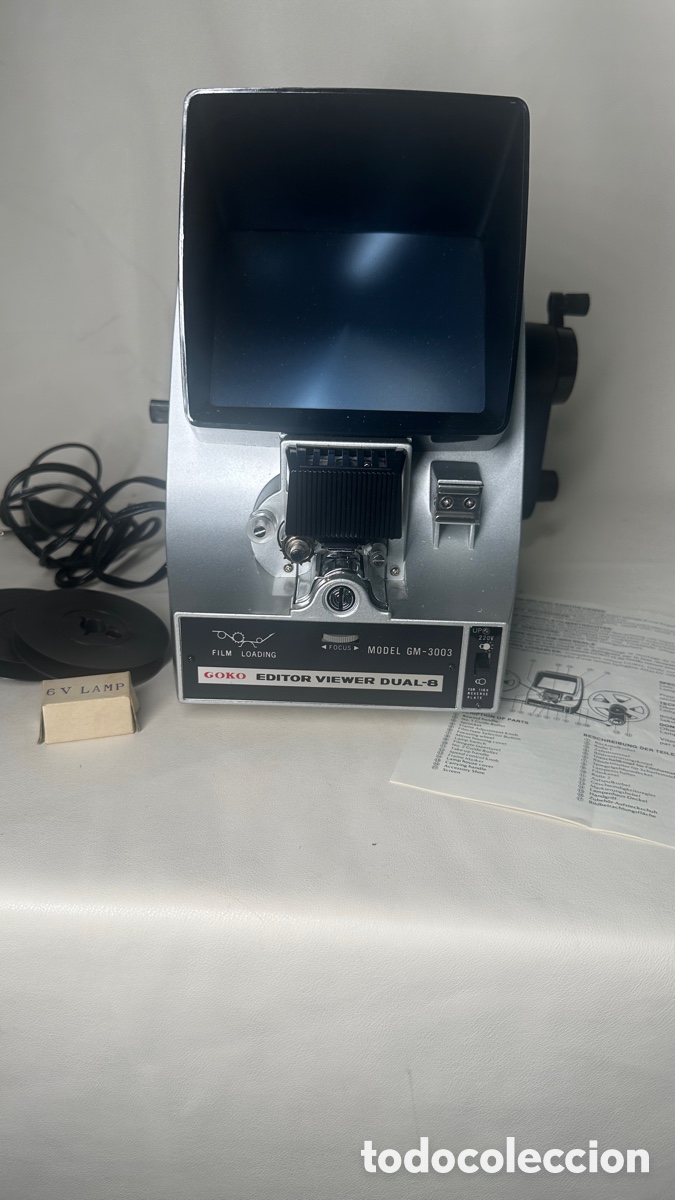 Antiguidades: Moviola editor peliculas 8mm GM-3003