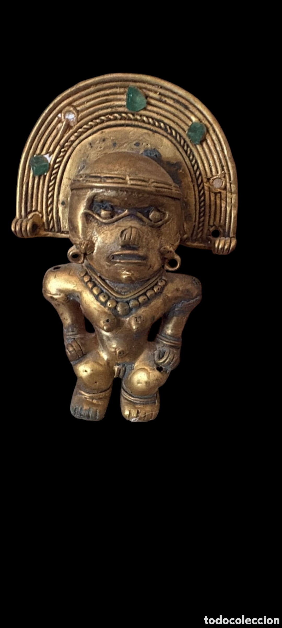 Antig&uuml;edades: Oro tumbaga con esmeraldas - Foto 1