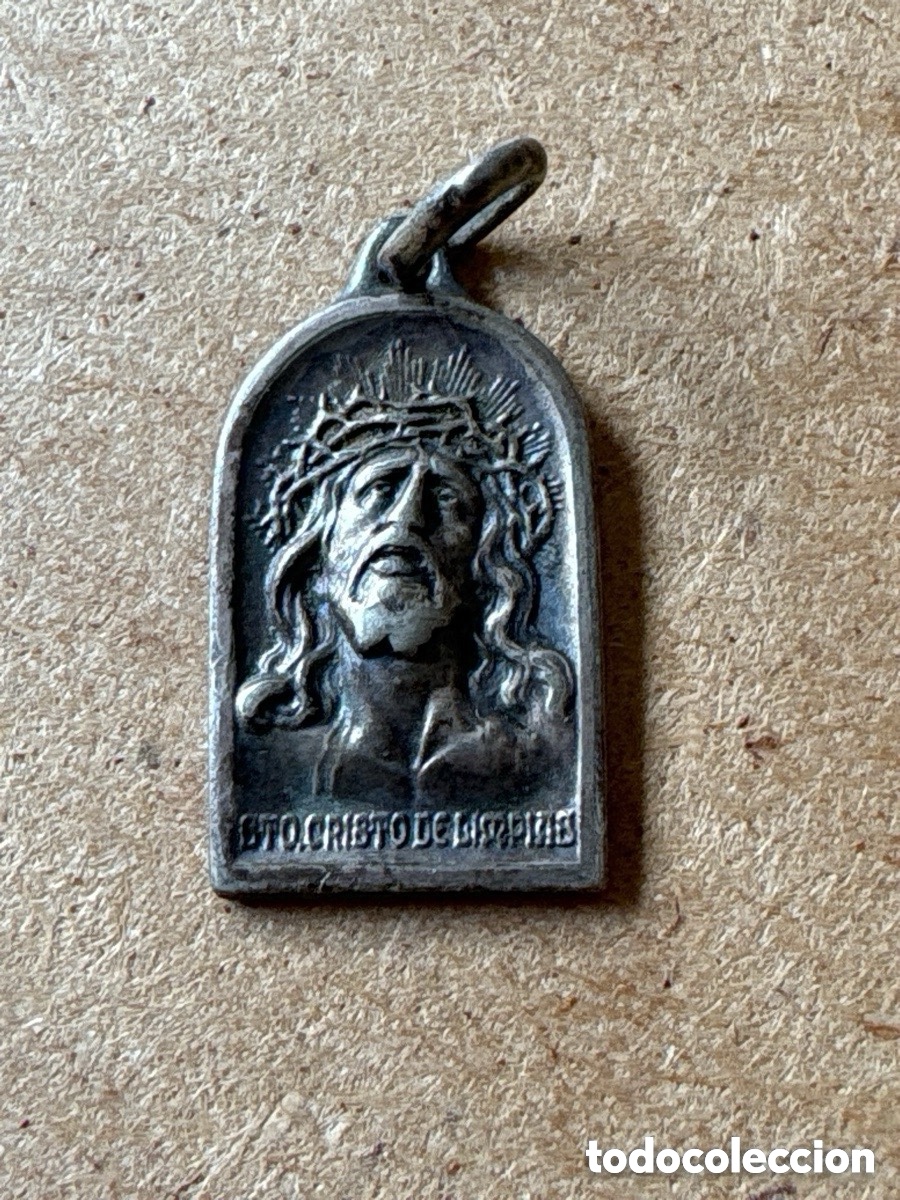 Antiquit&eacute;s: Medalla religiosa Jesucristo plata de ley (A16)