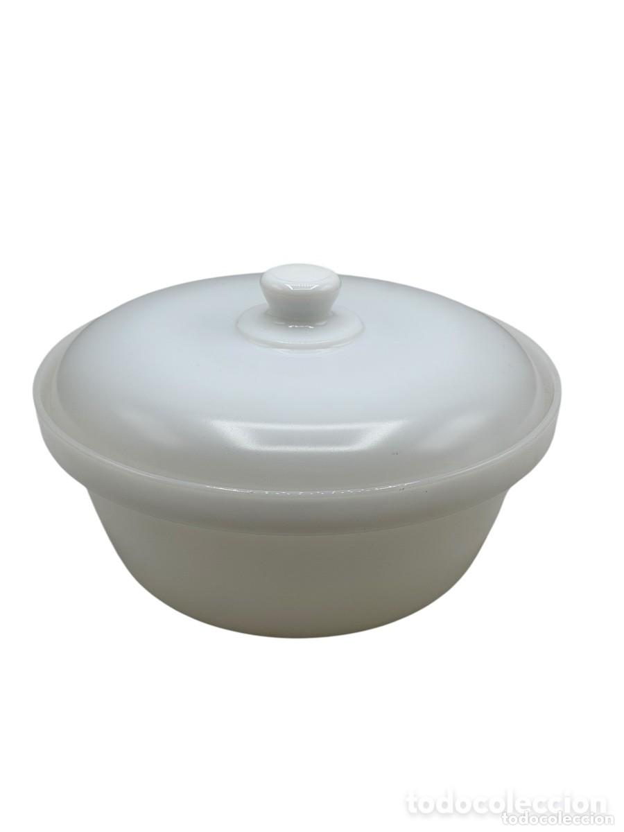 Antiques: ANTIGUA BOMBONERA/CENTRO DE MESA/ FUENTE DE CRISTAL DE OPALINA - 25cm. Di&aacute;metro