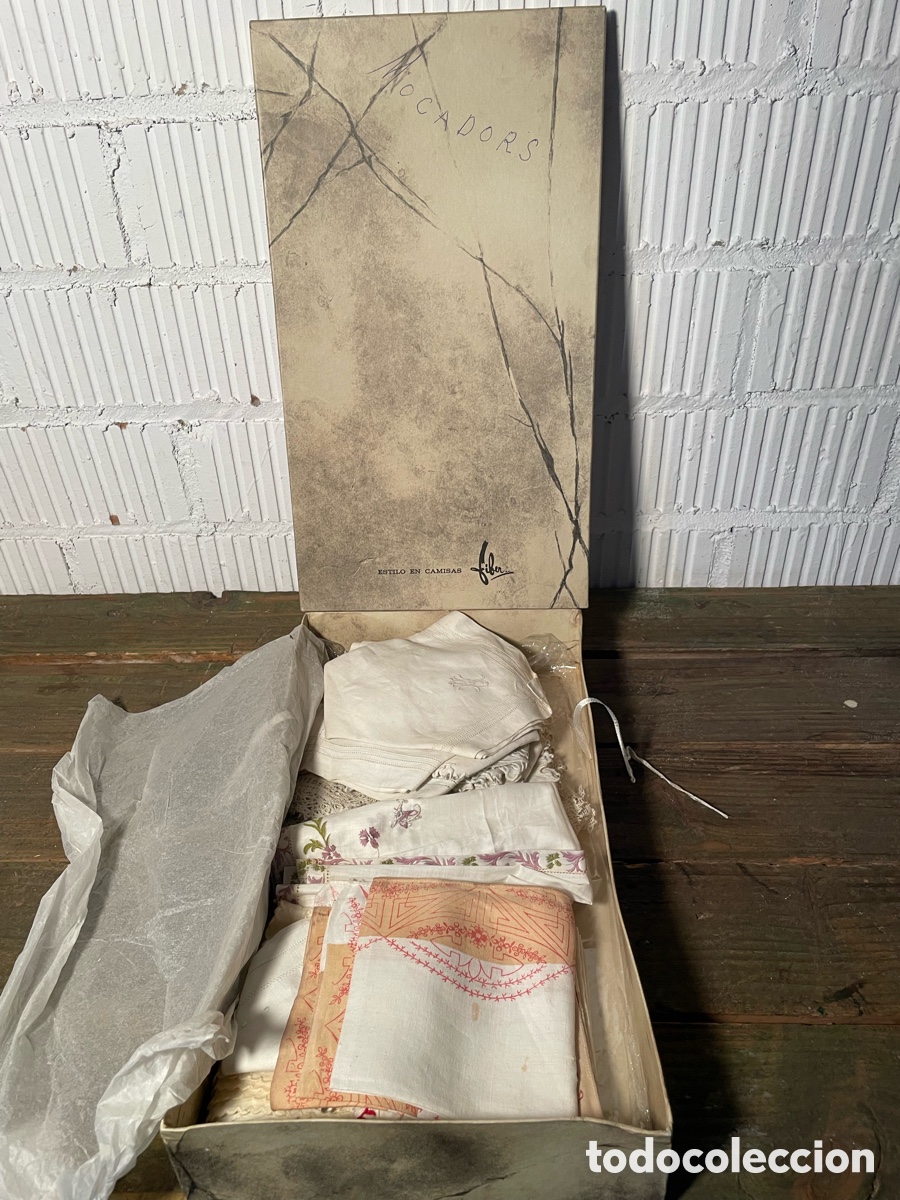 Antig&uuml;edades: LOTE 27 PA&Ntilde;UELOS ANTIGUOS. BORDADOS, PUNTO DUQUESA, BOLILLO, ENCAJE, NOVIA, BORDADO, MANUELA.