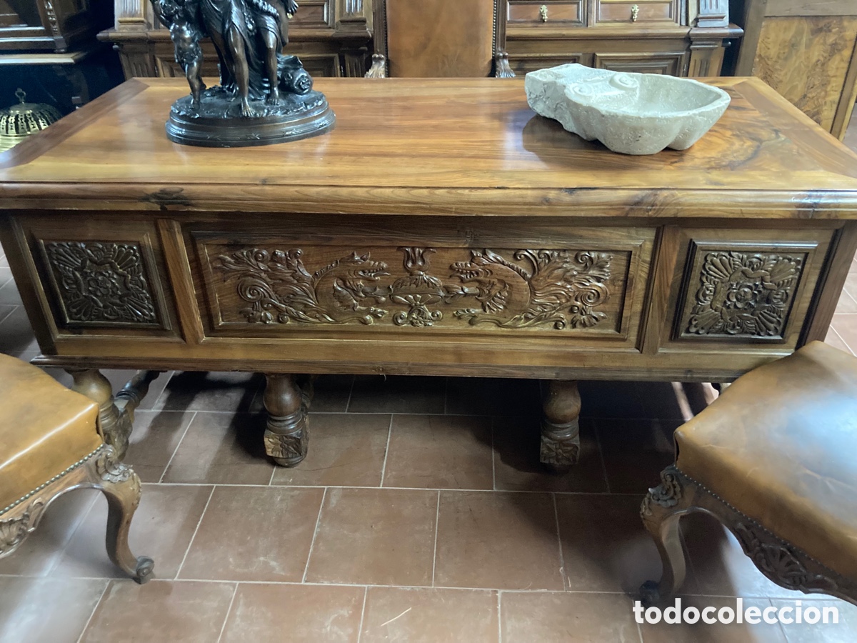 Antig&uuml;edades: Gran despacho de madera de Nogal - Foto 5