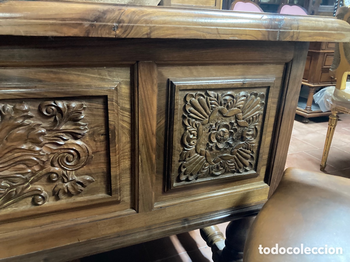Antig&uuml;edades: Gran despacho de madera de Nogal - Foto 7