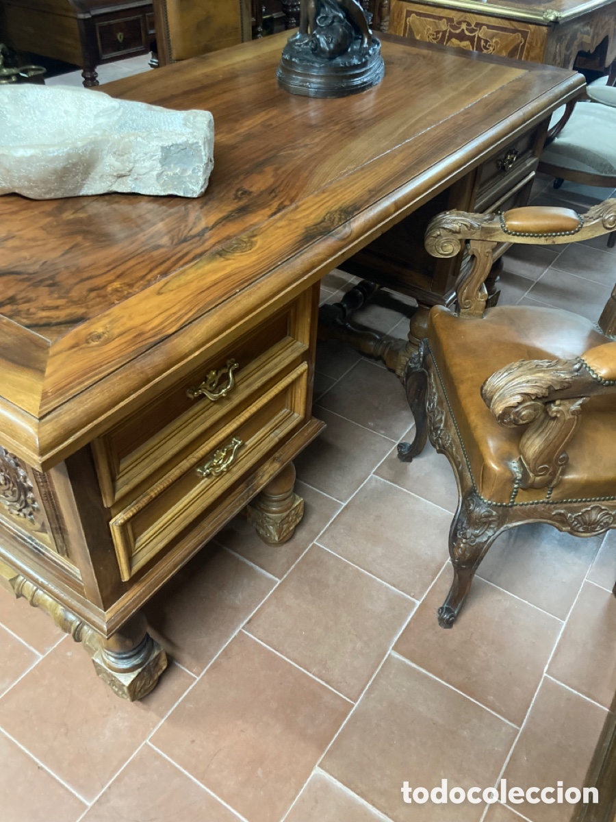 Antig&uuml;edades: Gran despacho de madera de Nogal - Foto 9