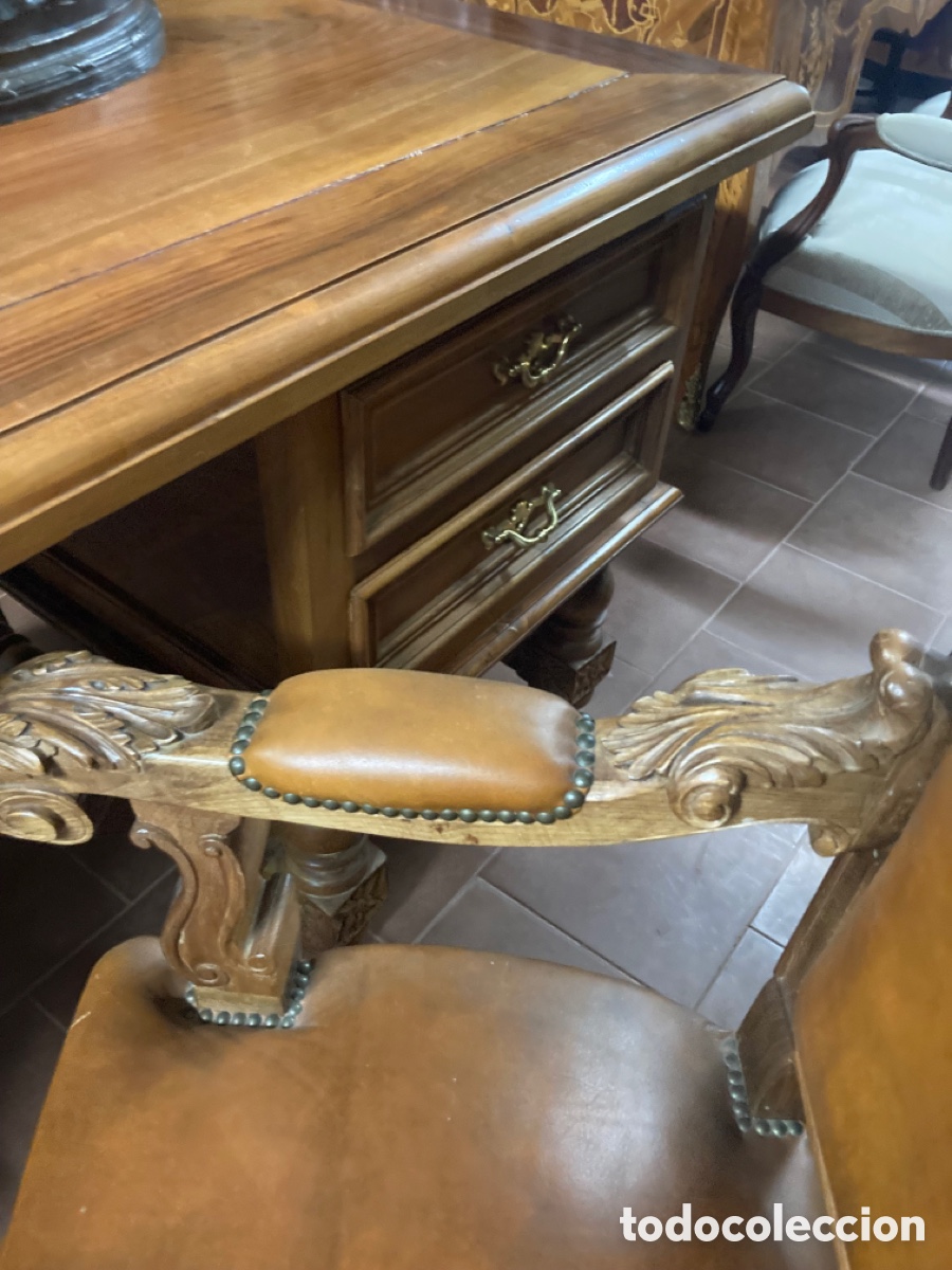 Antig&uuml;edades: Gran despacho de madera de Nogal - Foto 13
