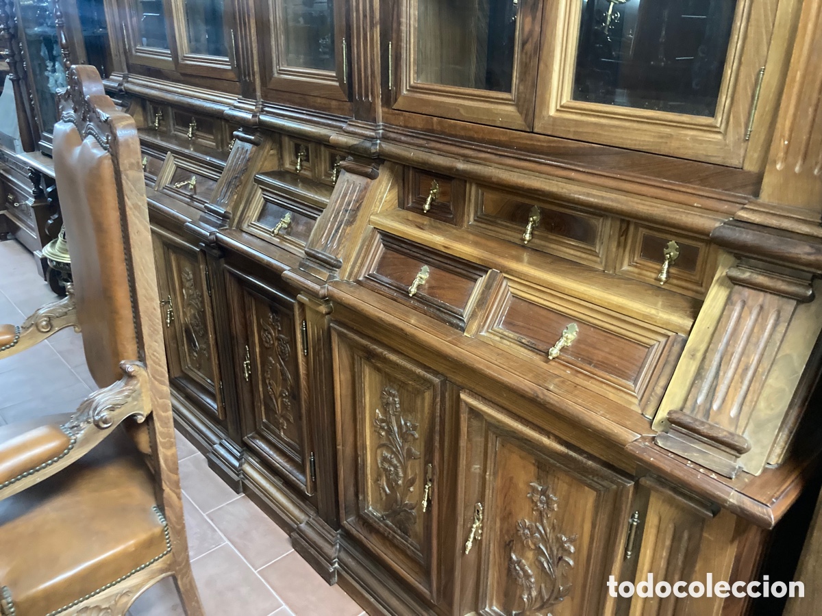 Antig&uuml;edades: Gran despacho de madera de Nogal - Foto 19