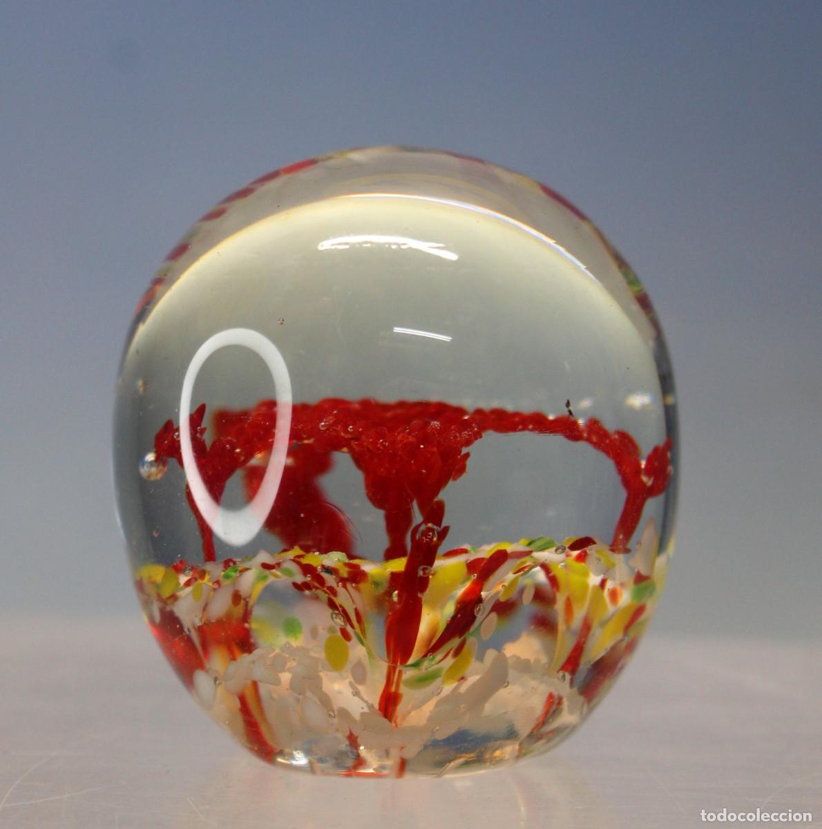Antig&uuml;edades: Pisapapeles cristal de Murano. Mediados s.XX.