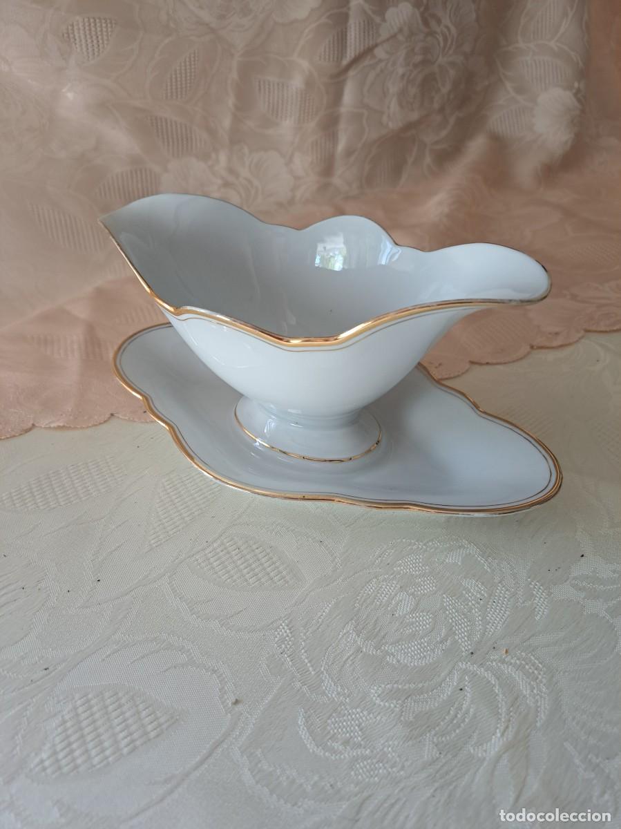Antig&uuml;edades: Preciosa salsera de porcelana Eamag Sch&ouml;nwald Bavaria