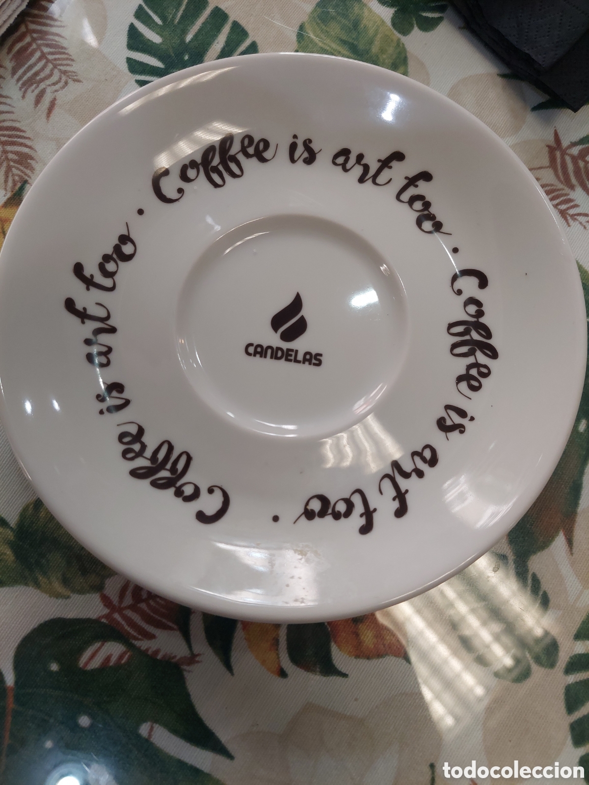 Antig&uuml;edades: CAF&Eacute;S CANDELAS PLATO DE CAFE COFFE FABRICA SAUCER PORTUGAL