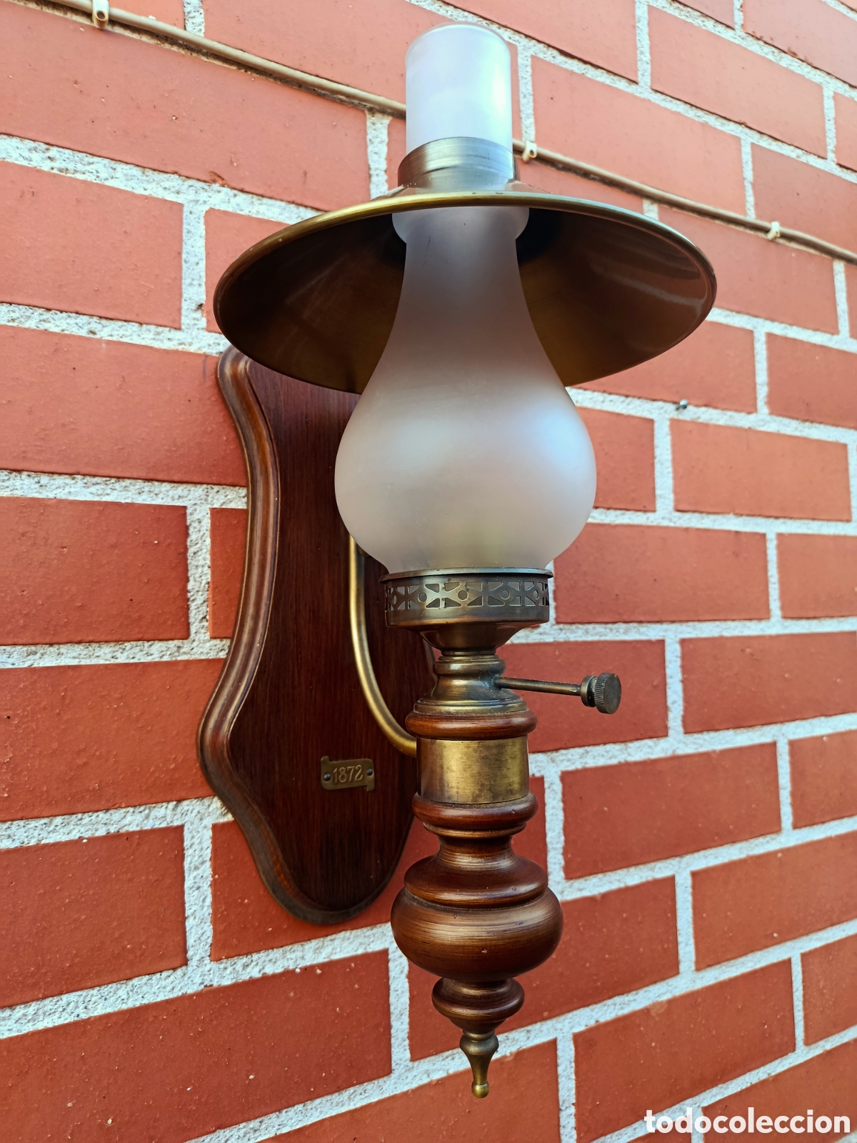 Antig&uuml;edades: Gran aplique de Pared Estilo Quinqu&eacute; Vintage