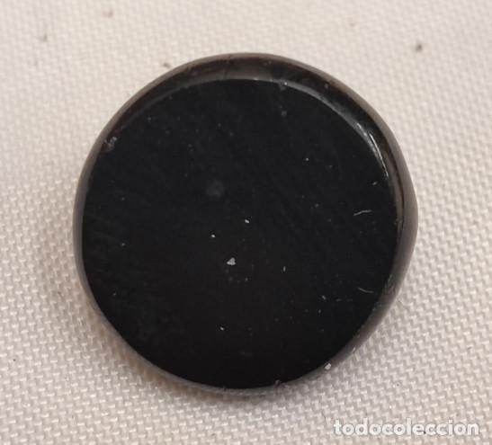 Antiquit&eacute;s: BOTON ANTIGUO DE AZABACHE, SIGLO XIX, 15 MM