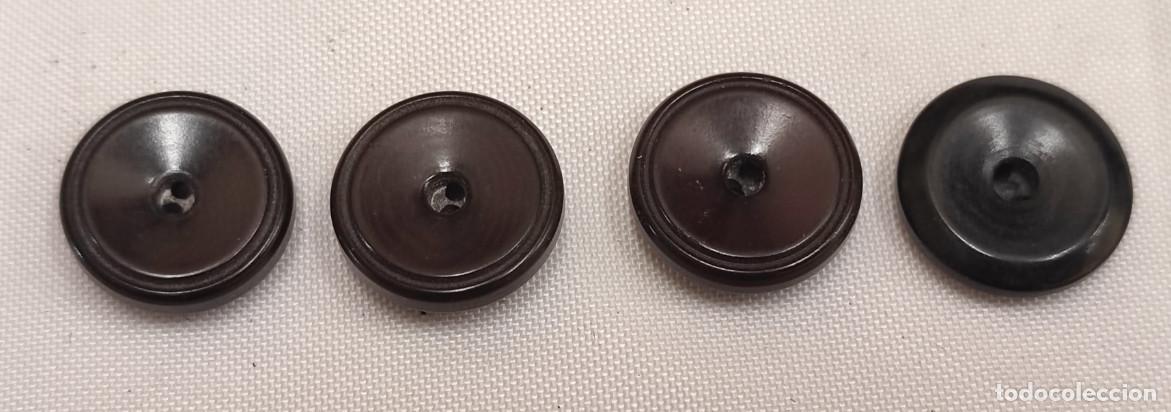 Antig&uuml;edades: JUEGO DE 4 BOTONES ANTIGUOS, 13 MM