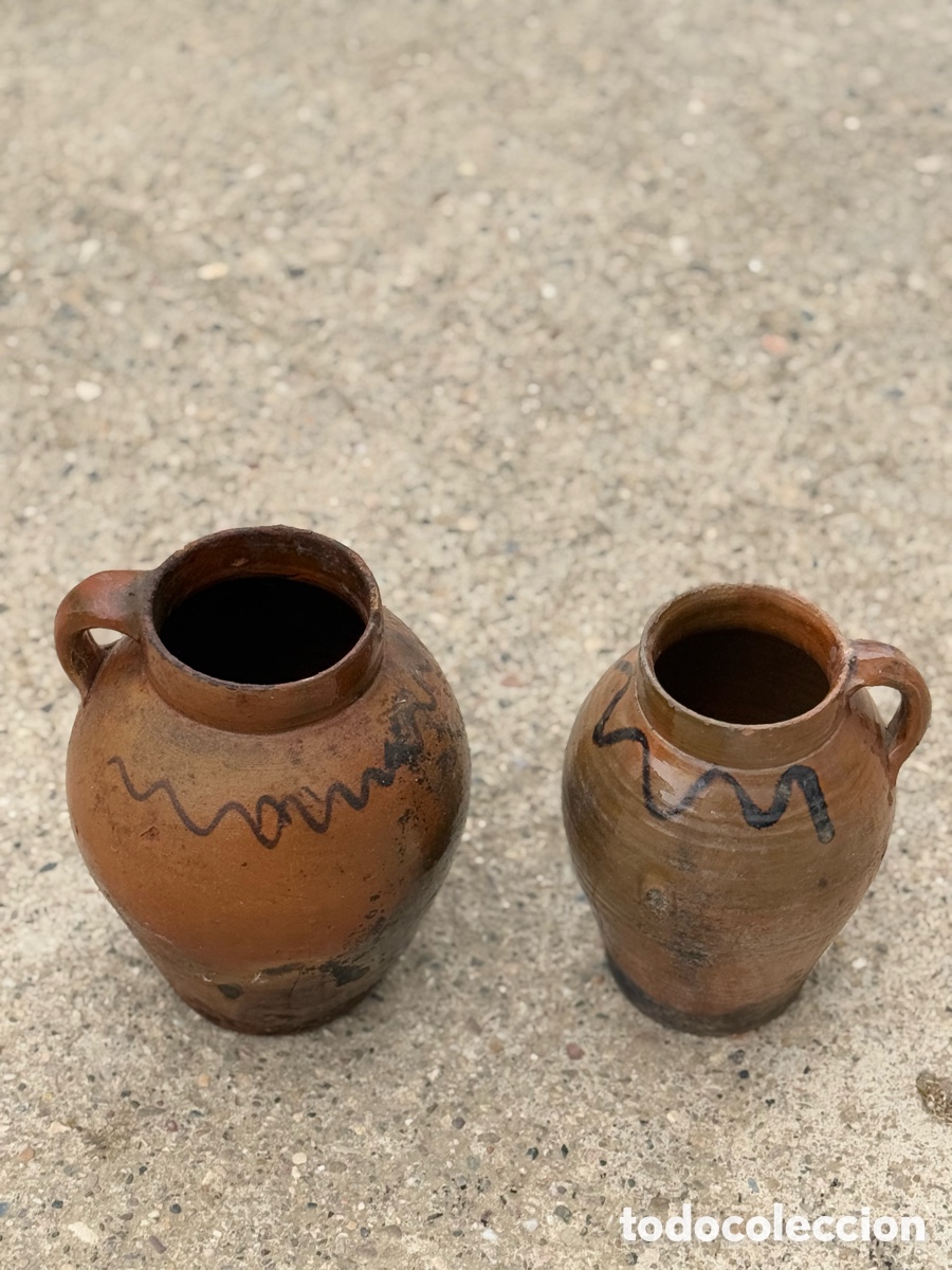 Antig&uuml;edades: 2 pucheros antiguos de barro - Foto 2