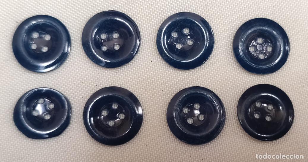 Antiguidades: JUEGO DE 8 BOTONES ANTIGUOS, PEQUE&Ntilde;OS Y MUY FINOS, 10 MM