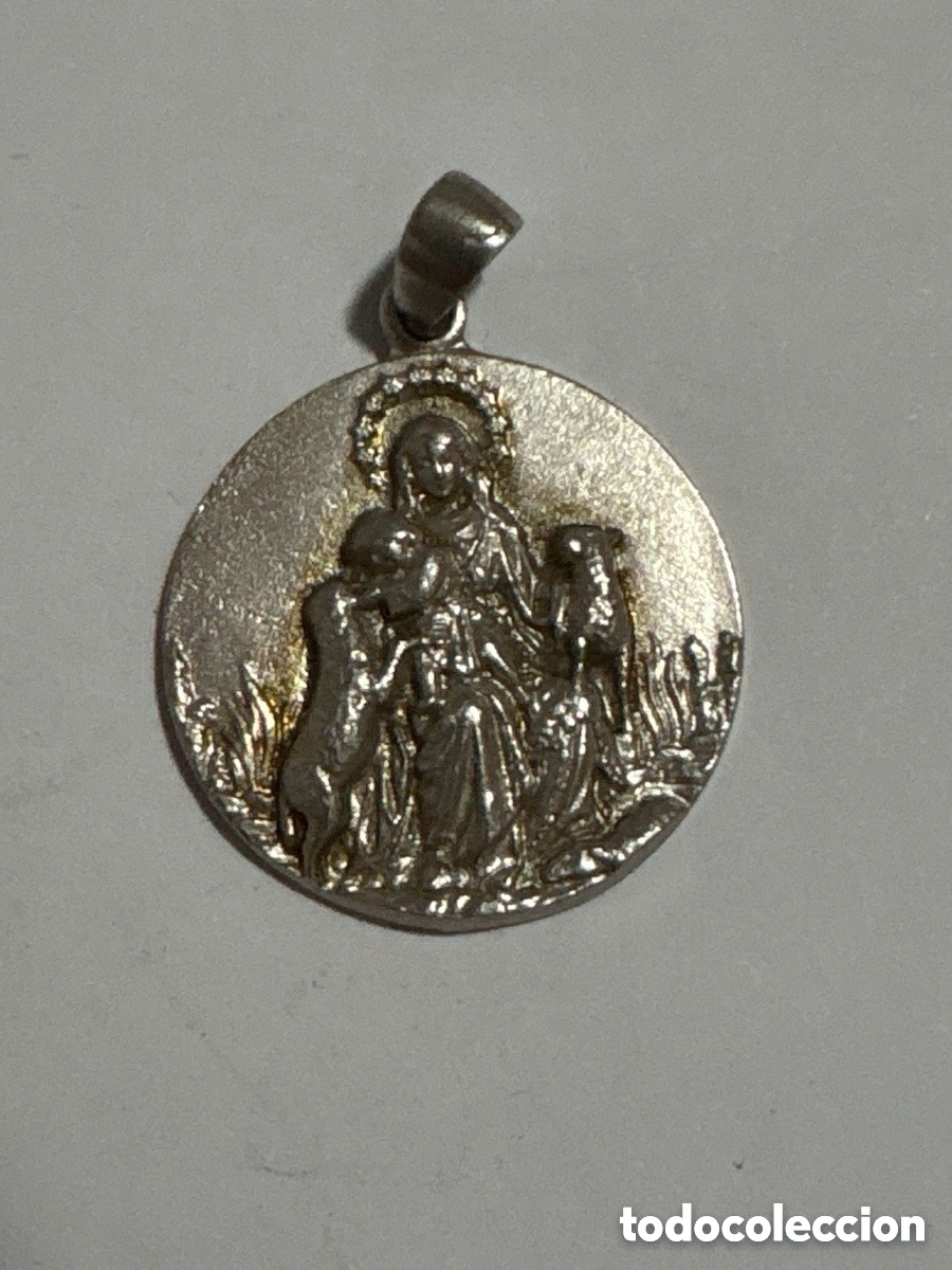 Oggetti Antichi: Gran medalla plata de ley Divina Pastora (A2)