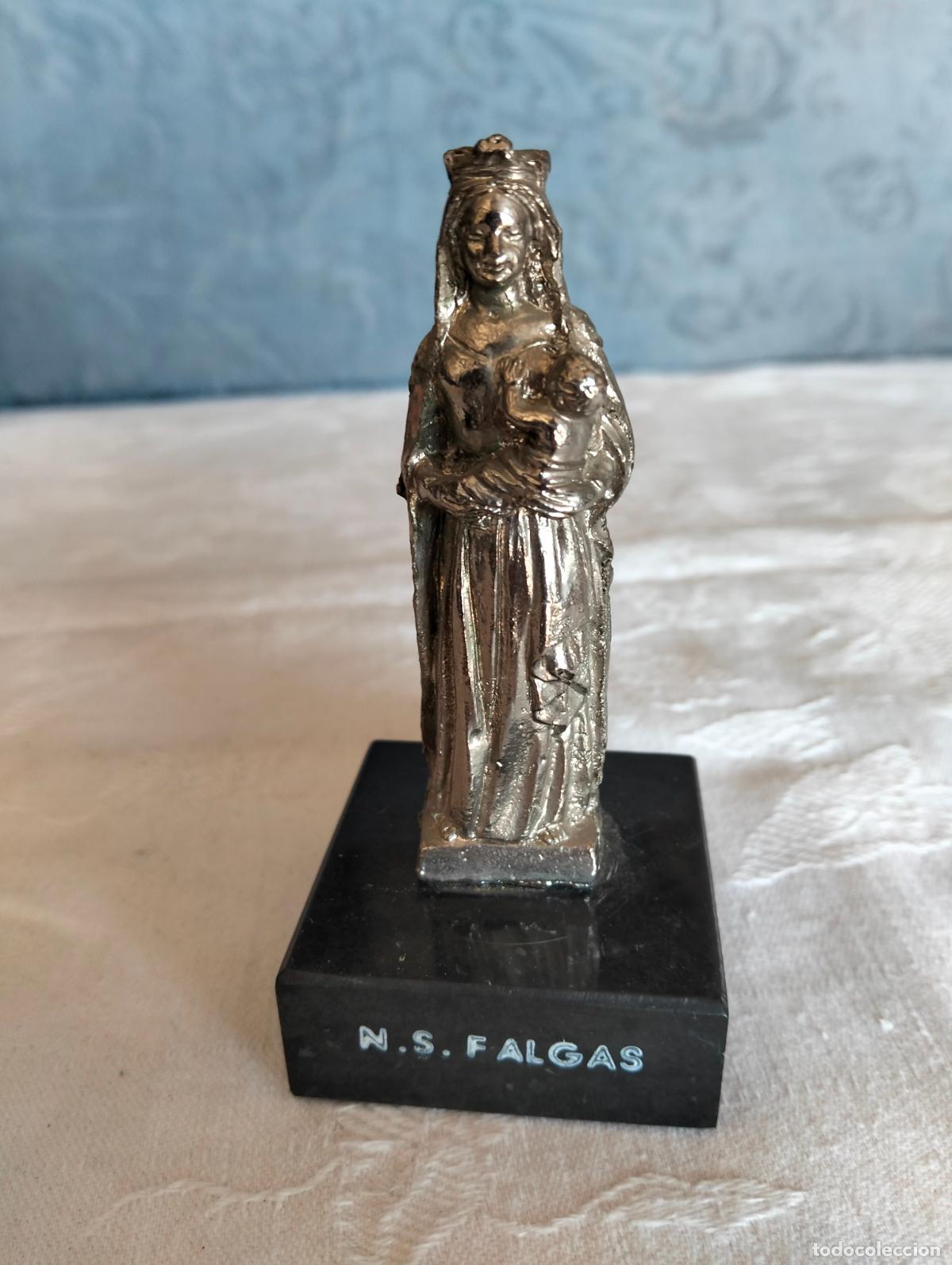 Antiques: Figura decorativa Virgen Mar&iacute;a con el ni&ntilde;o Jes&uacute;s nuestra se&ntilde;ora de Falgas
